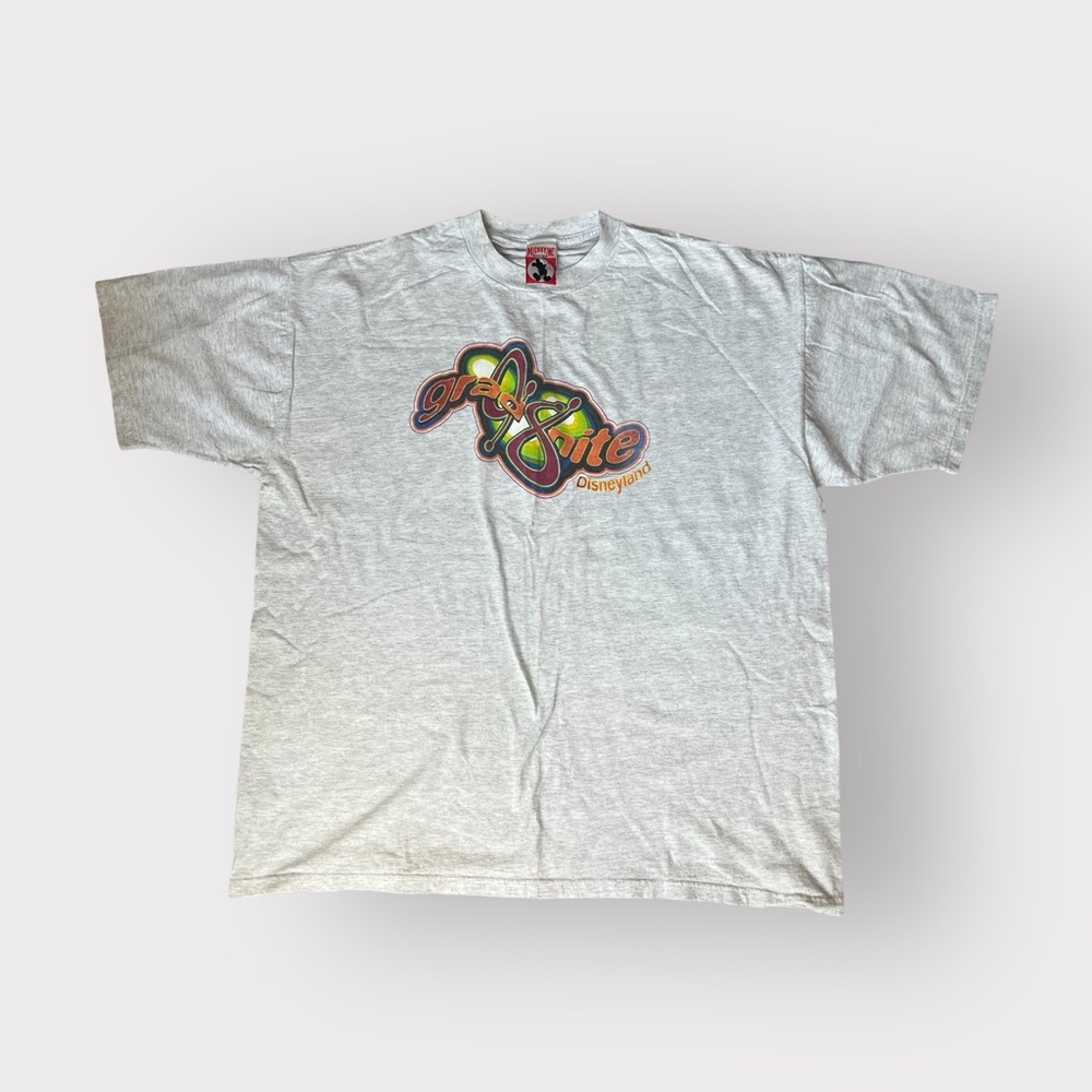 Disney Grad Nite 98 Light Heathered Grey T-Shirt - Retro Vintage Y2K 100% Cotton